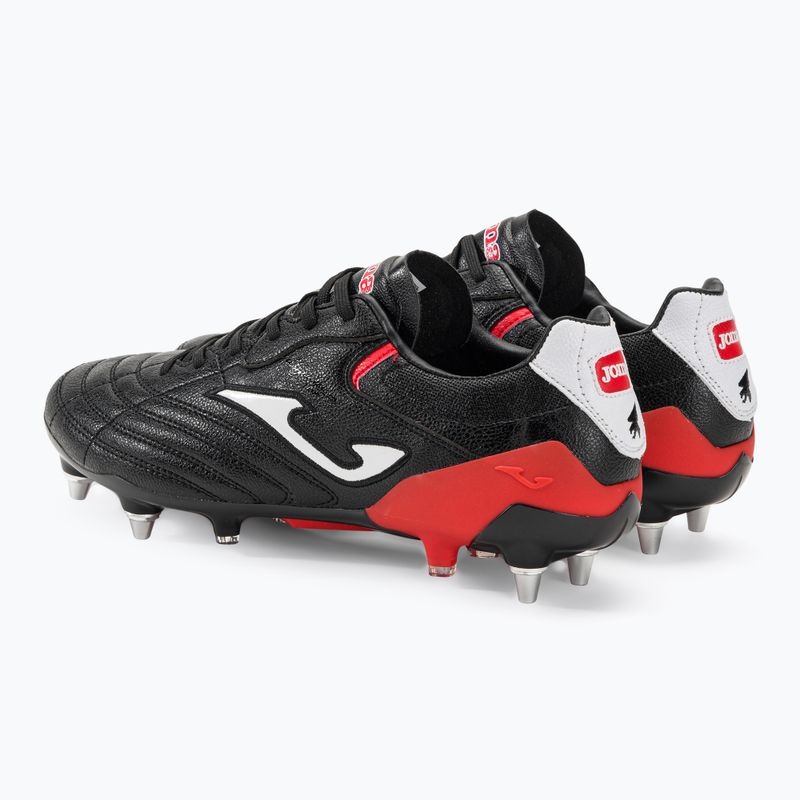 Scarpe da calcio Joma Aguila Cup SG da uomo, nero/rosso 3