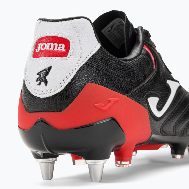 Scarpe da calcio Joma Aguila Cup SG da uomo, nero/rosso 9