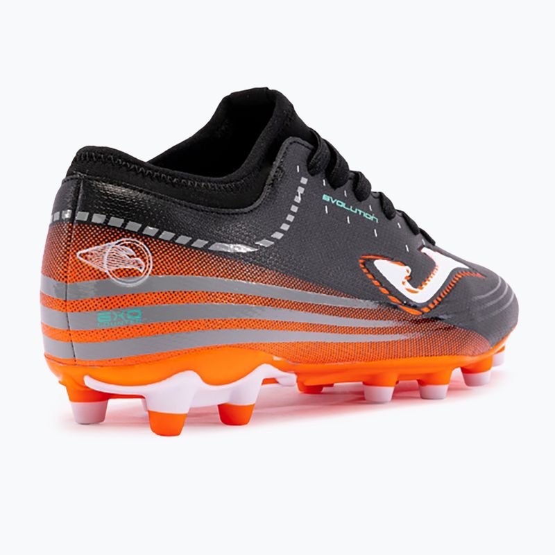 Scarpe da calcio Joma Evolution FG da uomo nero/arancio 8