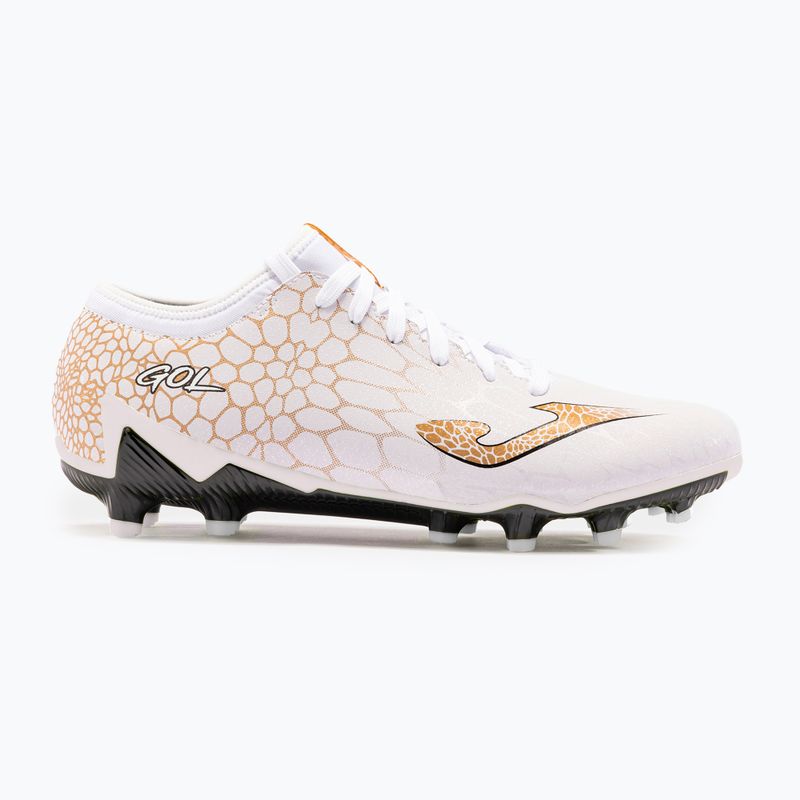 Scarpe da calcio Joma Gol FG da uomo, bianco/oro 8