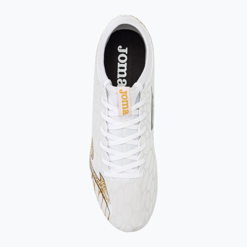 Scarpe da calcio Joma Gol FG da uomo, bianco/oro 5