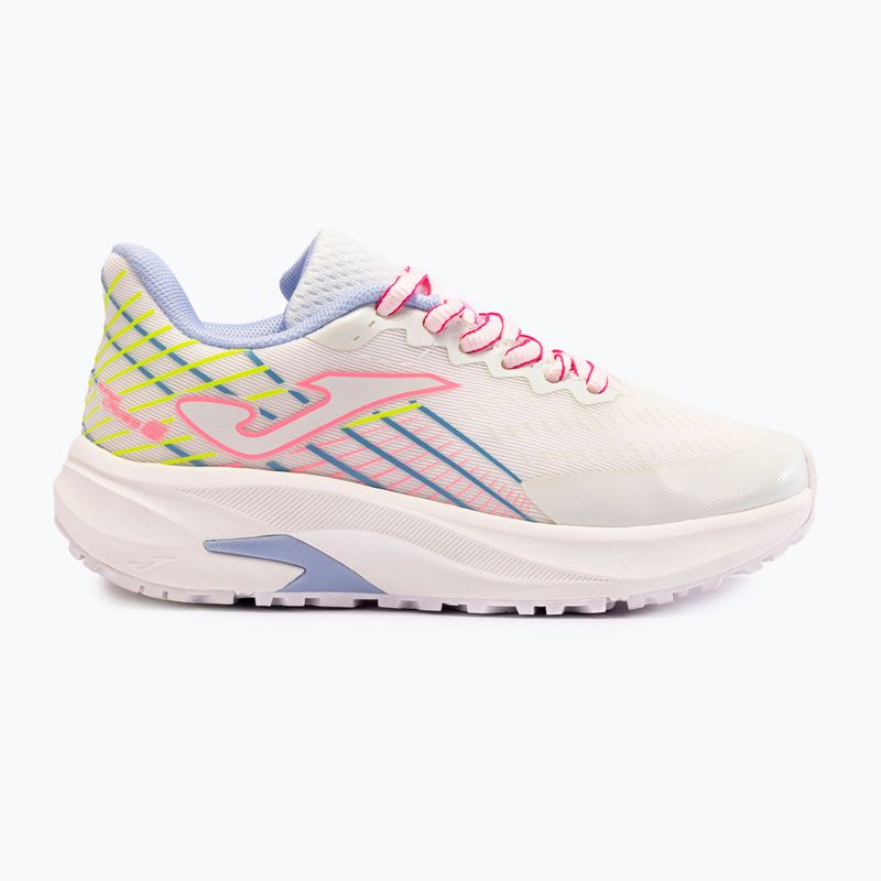 Scarpe da corsa Joma Super Cross per bambini, bianco/azzurro/rosa 8