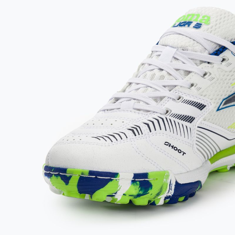 Scarpe da calcio Joma Liga 5 TF da uomo, bianco 7