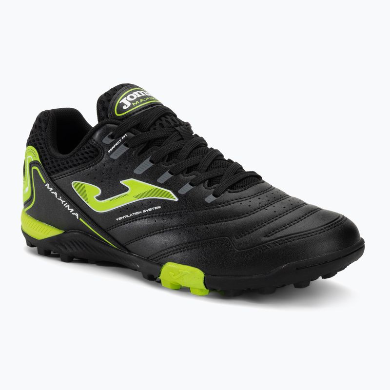 Scarpe da calcio Joma Maxima TF da uomo, nero/verde