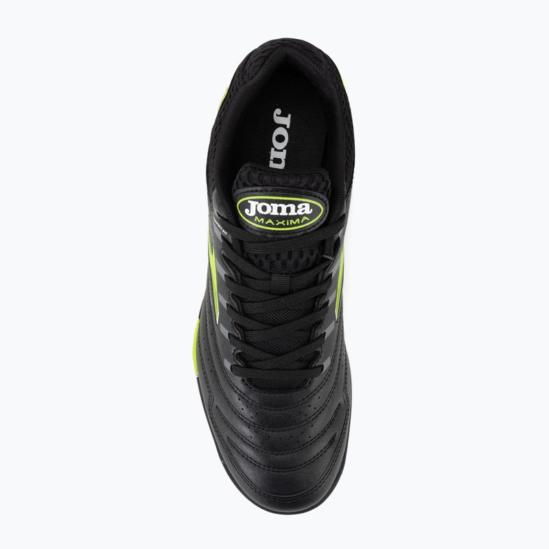 Scarpe da calcio Joma Maxima TF da uomo, nero/verde 6