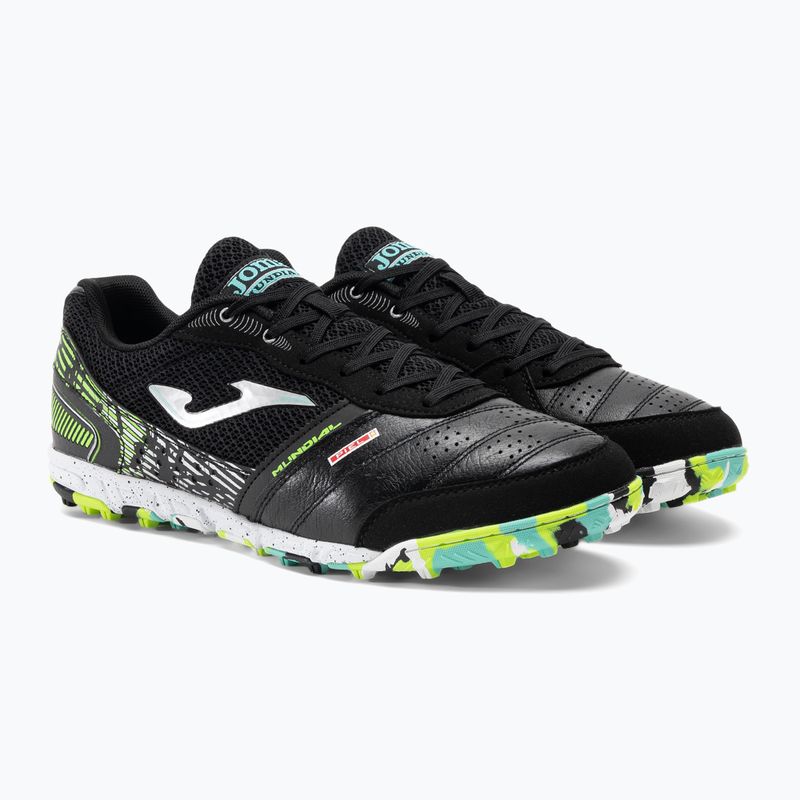 Scarpe da calcio da uomo Joma Mundial TF nero 5