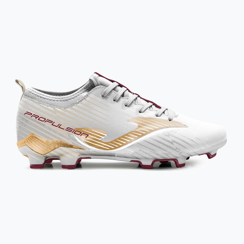 Joma Propulsion Cup FG scarpe da calcio da uomo bianco/oro 8