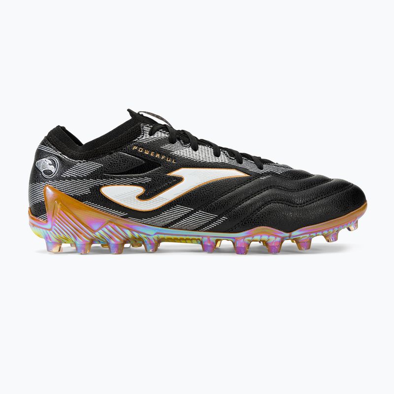 Scarpe da calcio Joma da uomo Powerful Cup AG nero/oro 2