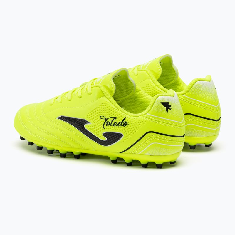 Scarpe da calcio per bambini Joma Toledo Jr AG lemon fluor 3
