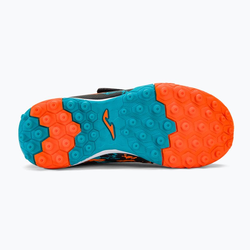 Scarpe da calcio Joma Megatron Jr TF per bambini, nero 4