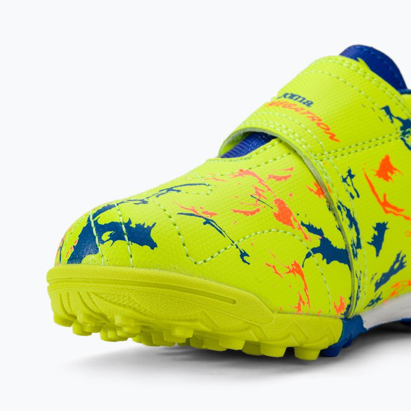 Scarpe da calcio Joma Megatron Jr TF da bambino, fluor limone 8