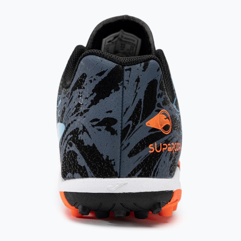 Scarpe da calcio Joma Super Copa Jr TF per bambini nero/turchese 7