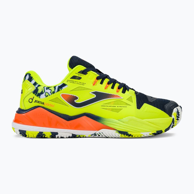 Scarpe da paddle Joma Spin OM navy/lemon fluor da uomo 2