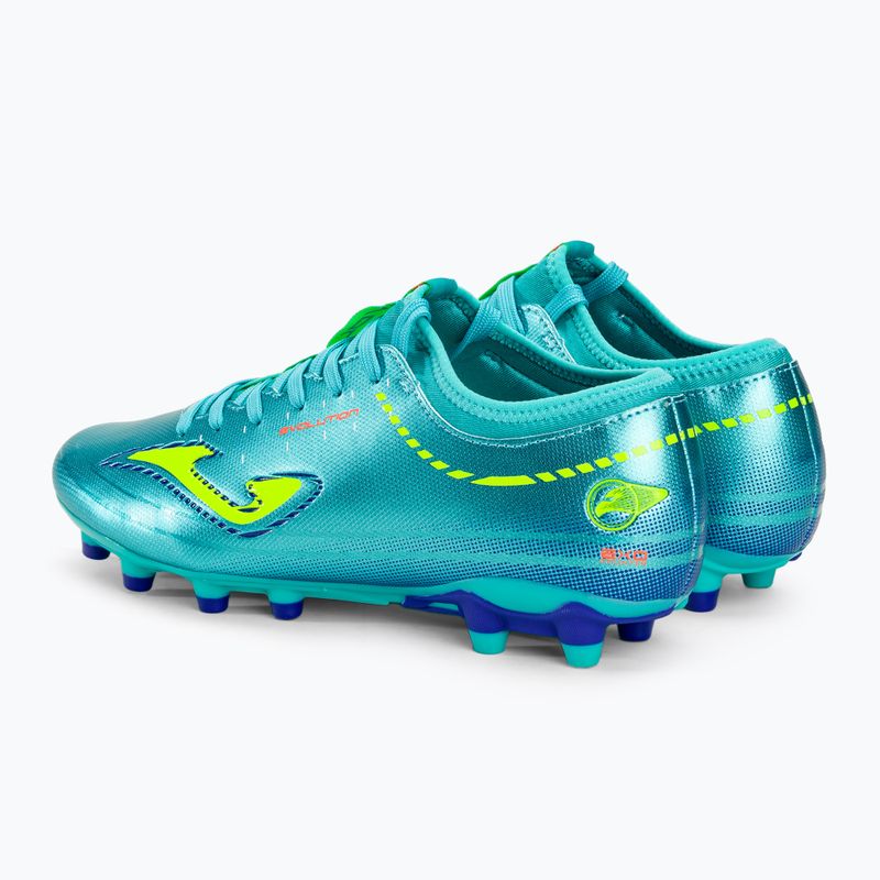 Scarpe da calcio da uomo Joma Evolution FG turchese 3