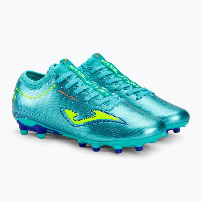 Scarpe da calcio da uomo Joma Evolution FG turchese 4