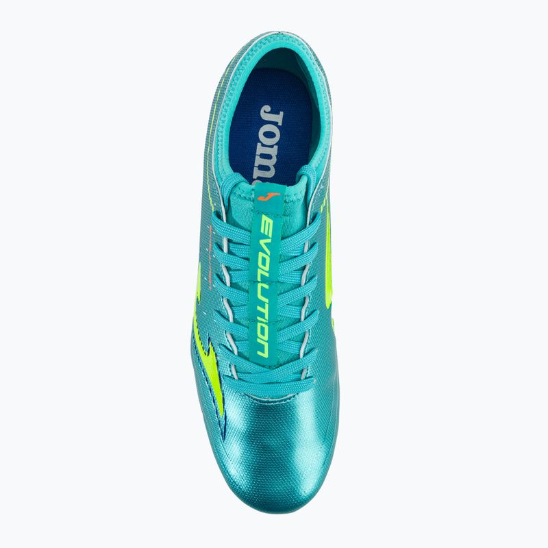 Scarpe da calcio da uomo Joma Evolution FG turchese 6