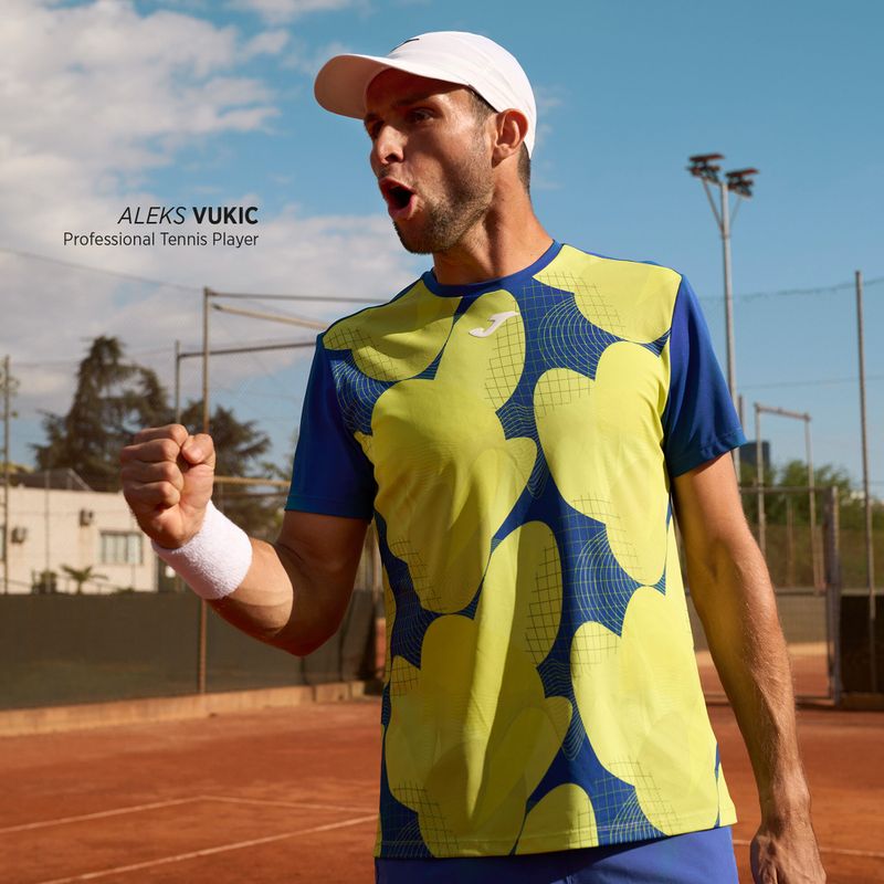 Camicia da tennis da uomo Joma Challenge blu 4