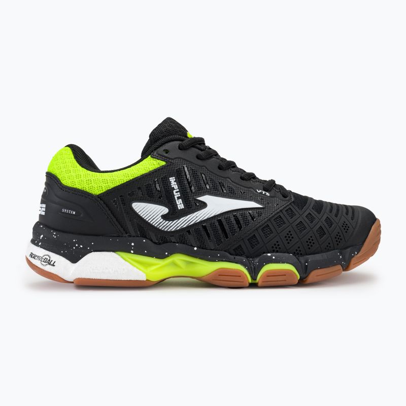 Scarpe da pallavolo da uomo Joma V.Impulse nero/limone fluoro 2