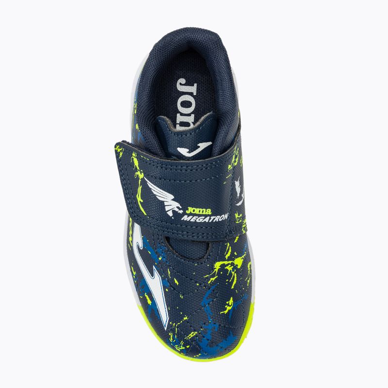 Scarpe da calcio per bambini Joma Megatron Jr IN navy/arancione 5