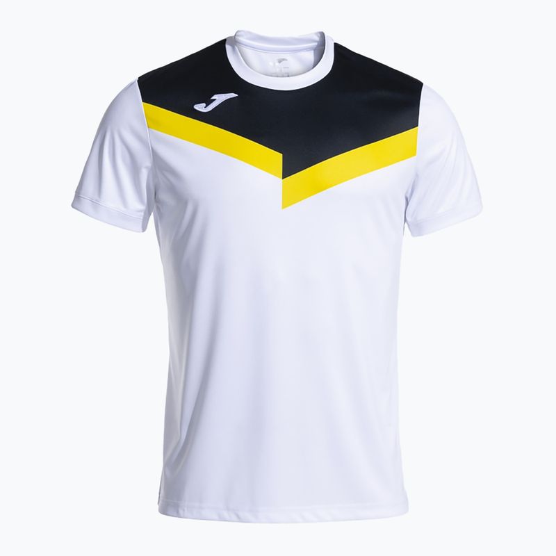 Maglietta da tennis da uomo Joma Court bianco/nero
