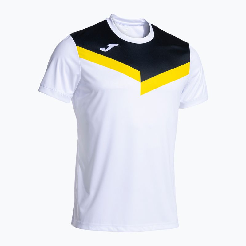 Maglietta da tennis da uomo Joma Court bianco/nero 2