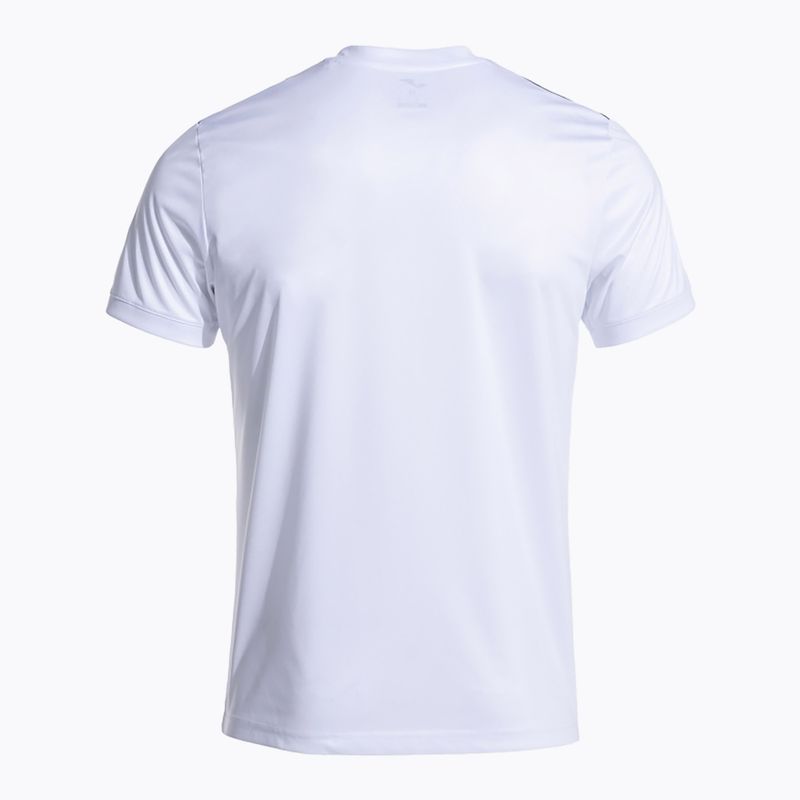 Maglietta da tennis da uomo Joma Court bianco/nero 3
