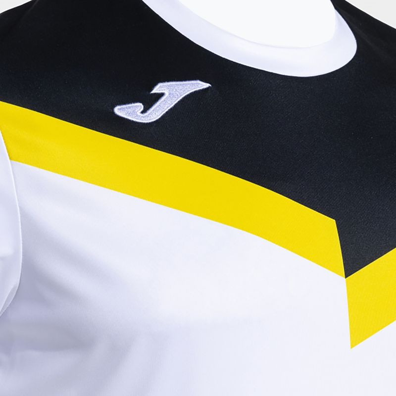 Maglietta da tennis da uomo Joma Court bianco/nero 4