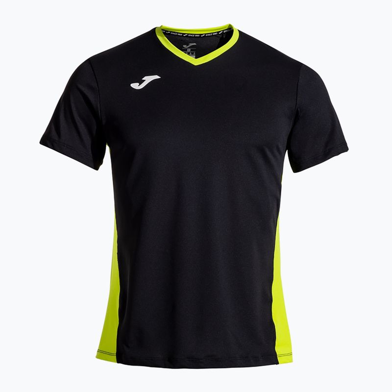 Maglietta da tennis da uomo Joma Court nero/verde