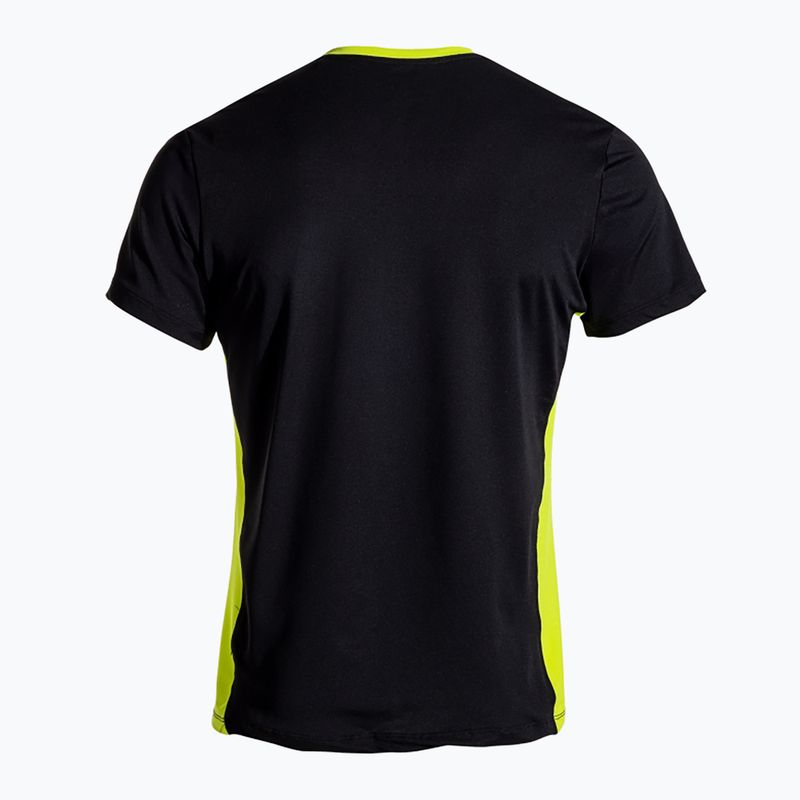 Maglietta da tennis da uomo Joma Court nero/verde 3