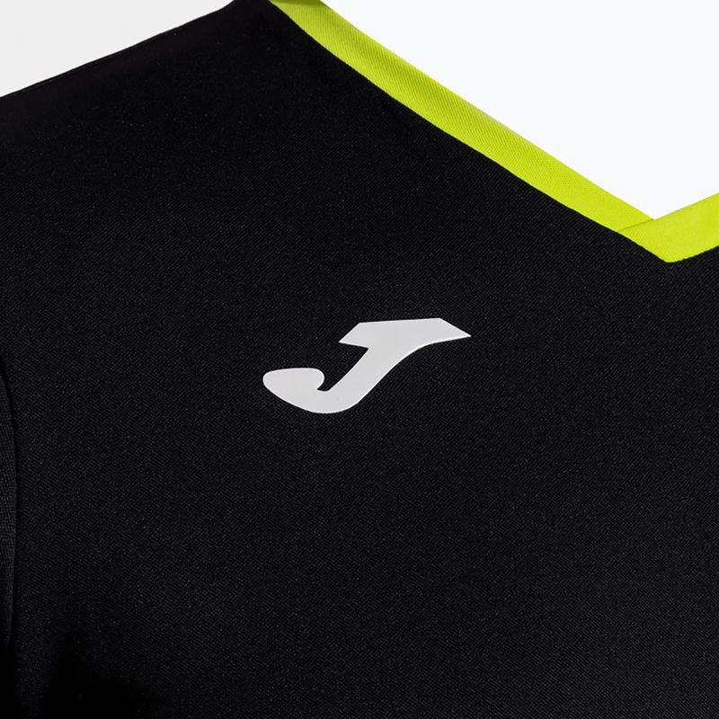 Maglietta da tennis da uomo Joma Court nero/verde 4
