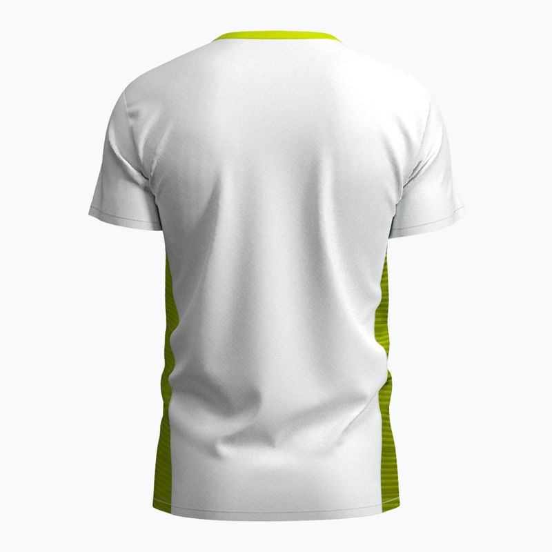 Maglietta da tennis da uomo Joma Court bianco/verde 2