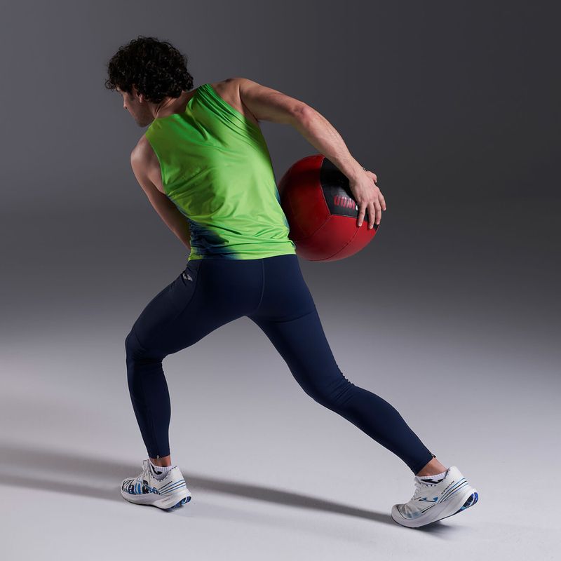 Maglia da corsa Joma Elite XI fluor verde/navy da uomo 6