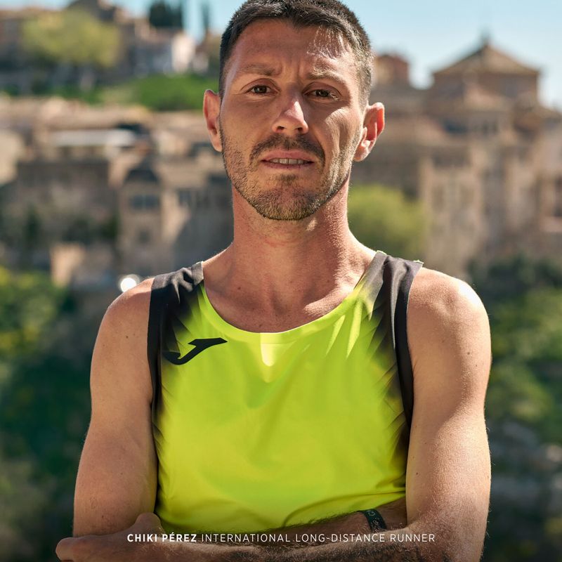 Maglia da corsa Joma Elite XI fluor giallo/nero da uomo 6