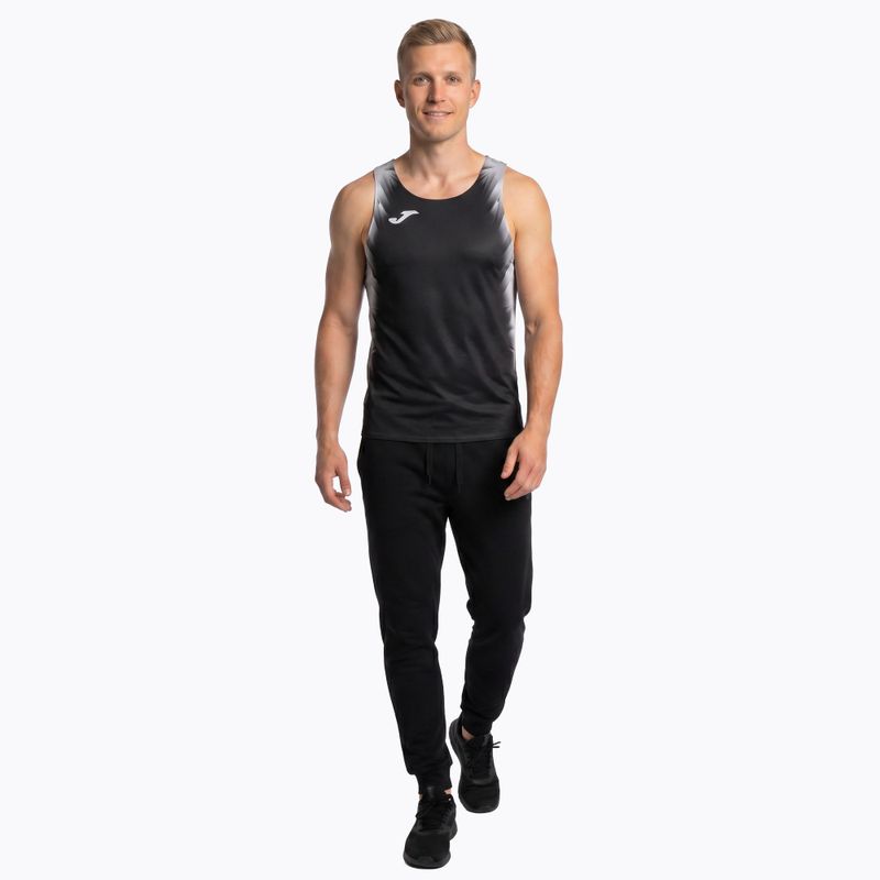 Maglia da corsa Joma Elite XI bianco/nero da uomo 2