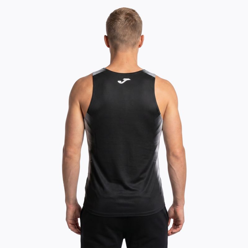 Maglia da corsa Joma Elite XI bianco/nero da uomo 3