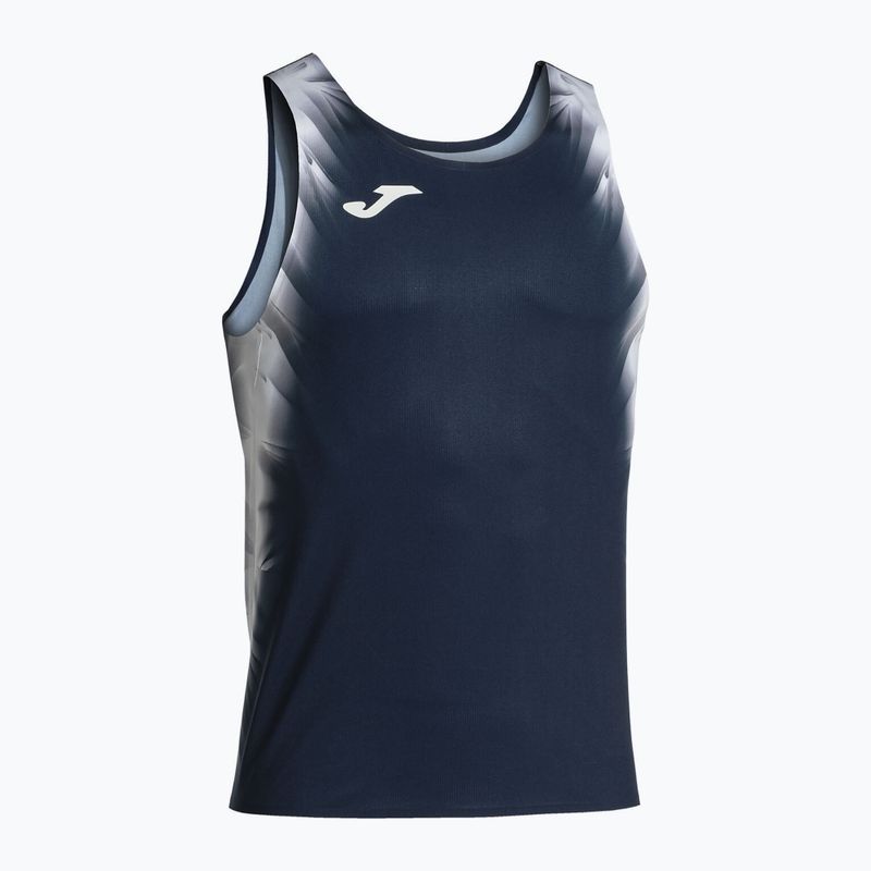 Maglia da corsa Joma Elite XI bianca e blu da uomo 2