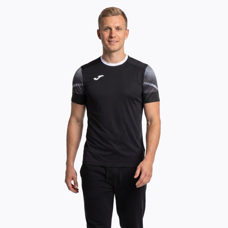 Maglia da corsa Joma Elite XI da uomo, nero/antracite 2