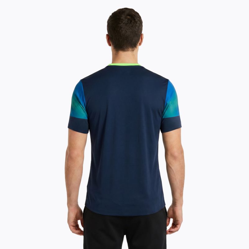 Maglia da corsa Joma Elite XI da uomo, blu/fluor verde 2