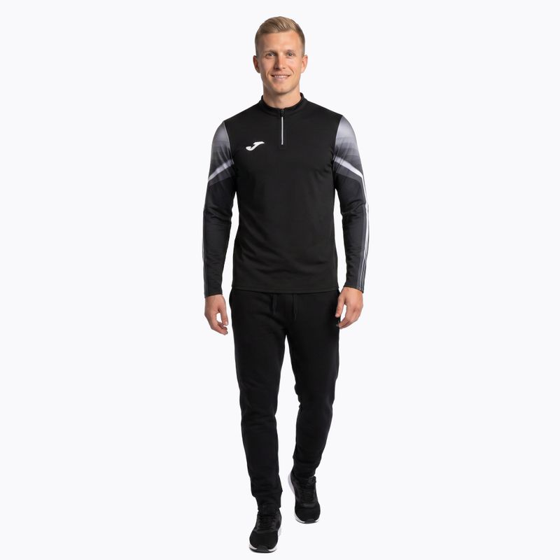 Felpa da corsa uomo Joma Elite XI nero/antracite 2