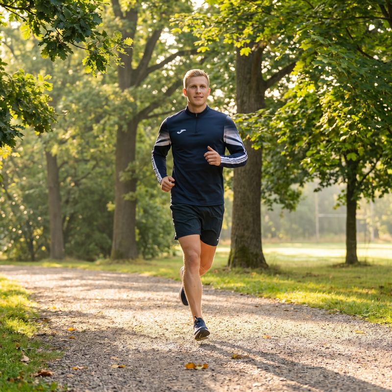 Felpa da corsa uomo Joma Elite XI navy/white 9
