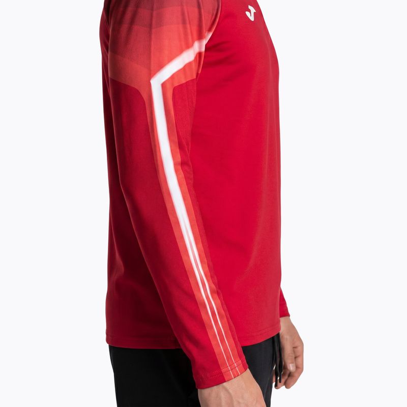 Felpa da corsa uomo Joma Elite XI rosso/bianco 3