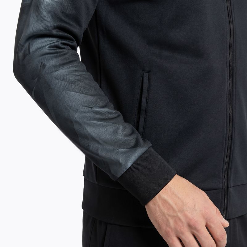Felpa da corsa uomo Joma Elite XI Full Zip nero/antracite 3