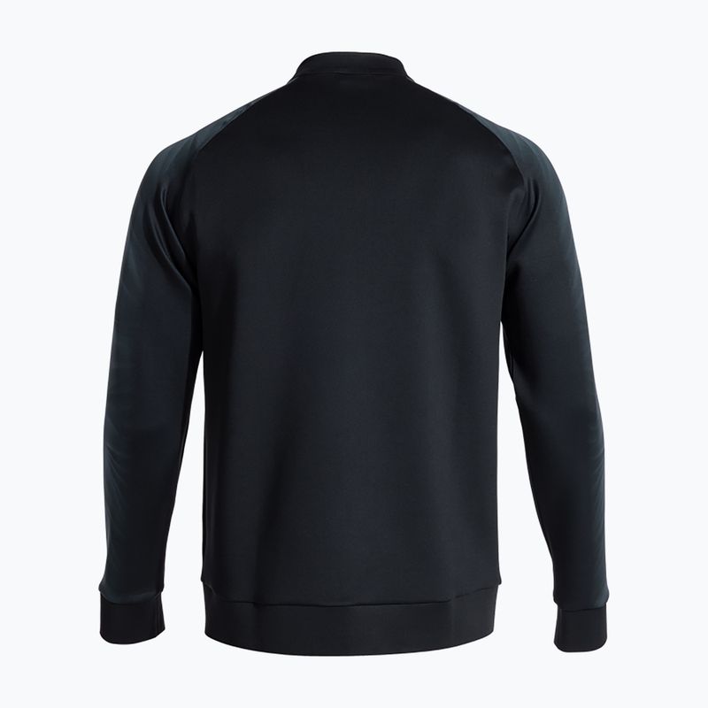 Felpa da corsa uomo Joma Elite XI Full Zip nero/antracite 2