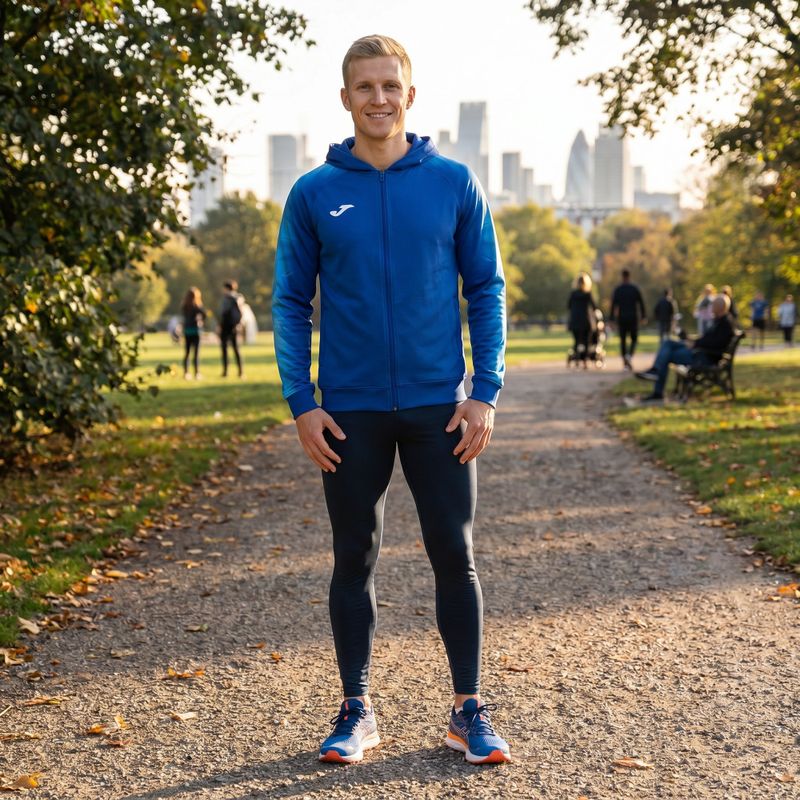 Felpa da running Joma Elite XI Hoodie Uomo royal 11