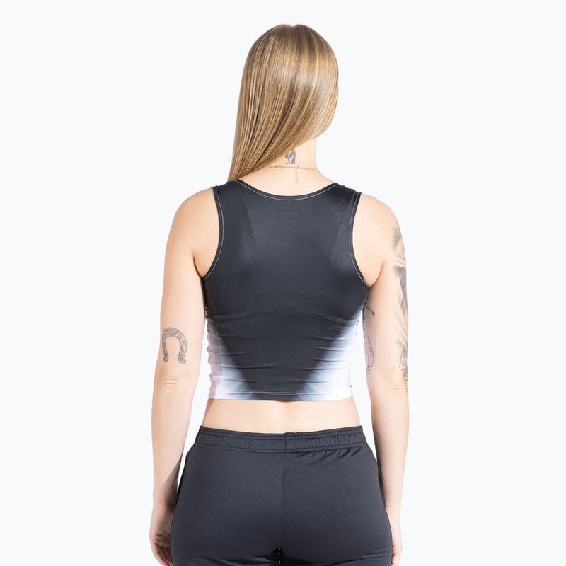 Top da corsa Joma Elite XI da donna nero/bianco 2