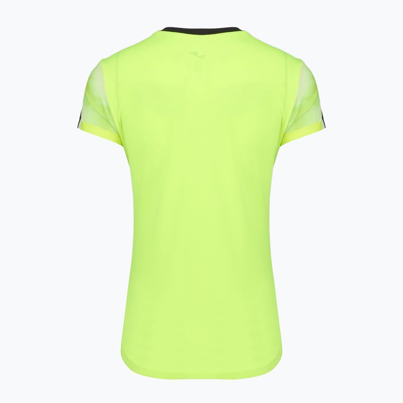 Maglietta da corsa donna Joma Elite XI giallo fluorescente/nero 2