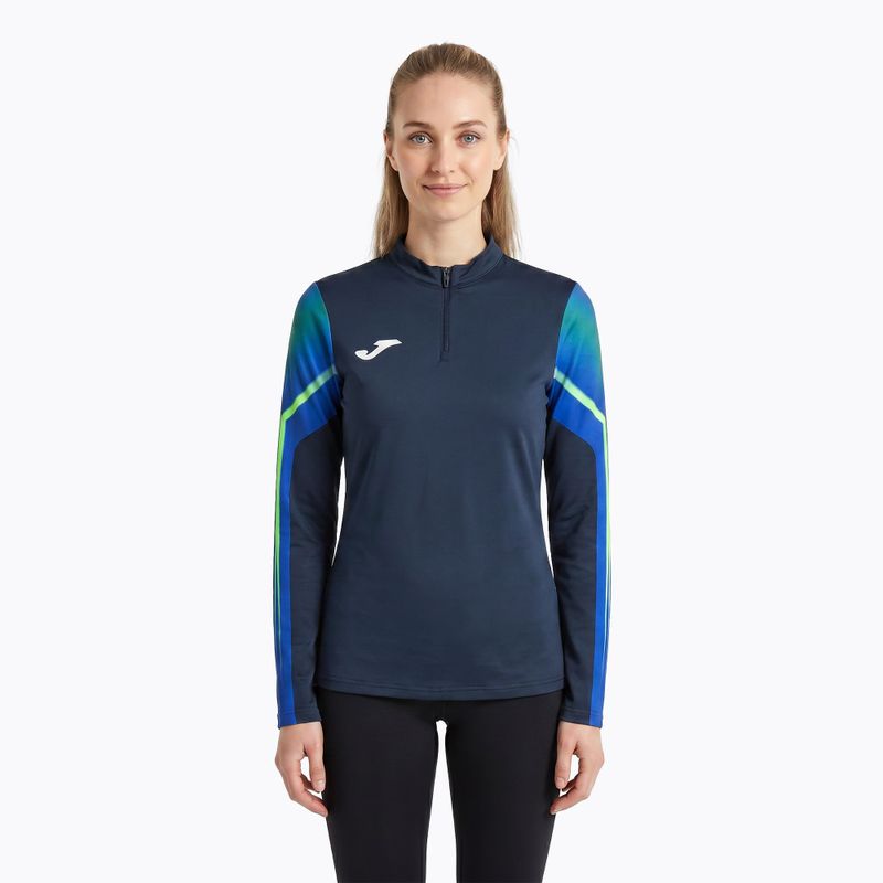 Felpa da running Joma Elite XI da donna, colore blu/fluoro
