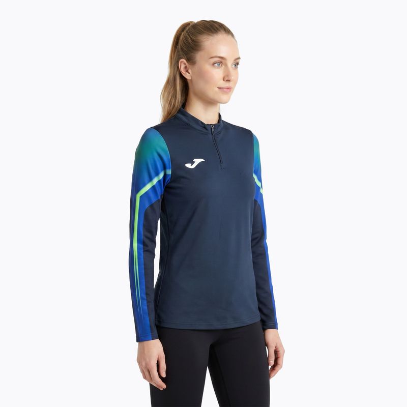 Felpa da running Joma Elite XI da donna, colore blu/fluoro 3