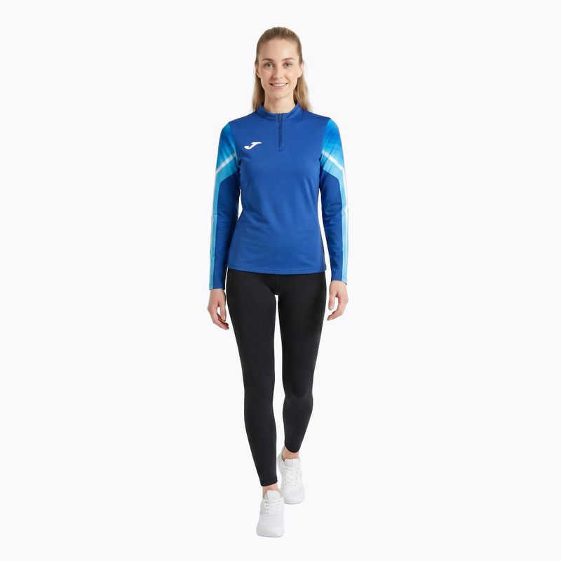 Felpa da corsa Joma Elite XI royal/bianco da donna 2