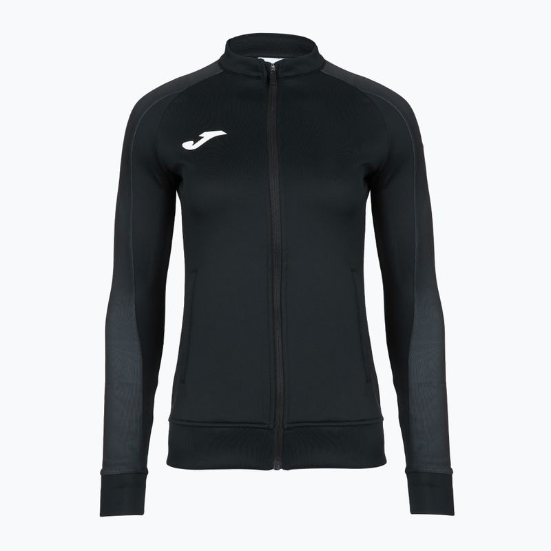 Felpa da corsa da donna Joma Elite XI Full Zip nero/antracite